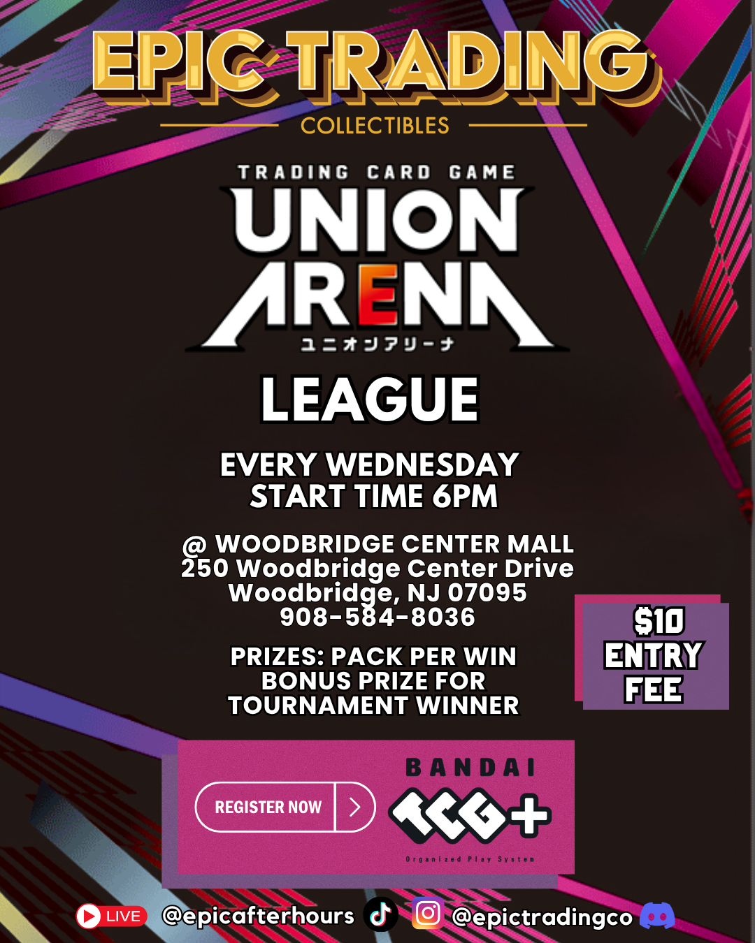 EPIC Union Arena TCG Weekly League - Woodbridge