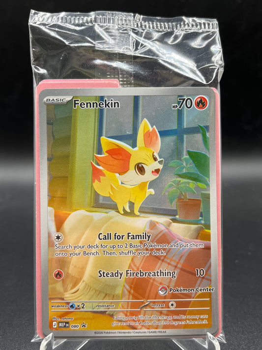 Pokemon TCG: 2026 Fennekin -  Promo - 080 - Chaos Rising - Sealed Pokemon Center