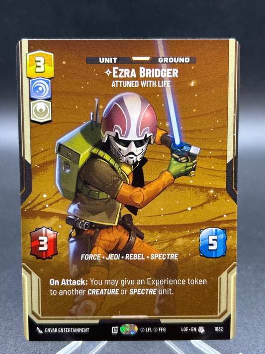 Star Wars TCG: Ezra Bridger - Attuned With Life (Prestige) - Legends of the Force (LOF)