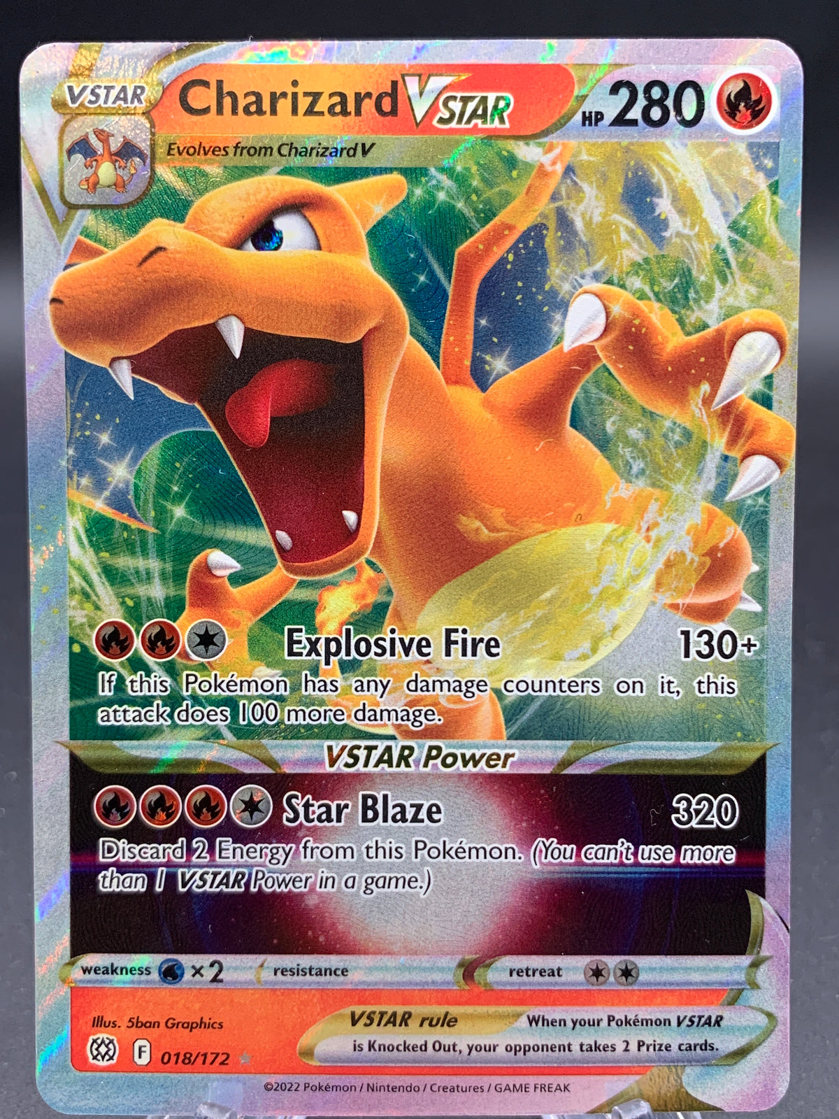 Pokémon TCG: 2022 Charizard VSTAR - 018/172 - SWSH: Brilliant Stars