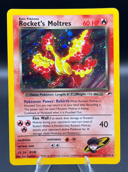 Pokémon TCG: 2000 Rocket's Moltres 12/132 Gym Heroes