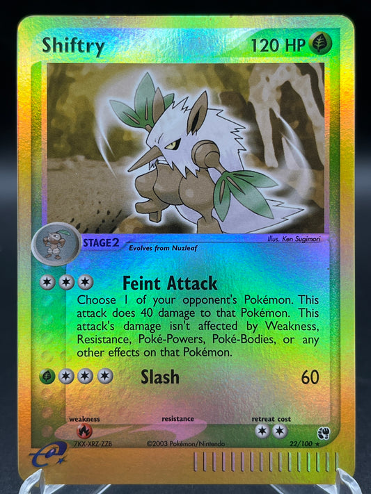 Pokémon TCG: 2004 Shiftry 22/100 Sandstorm Reverse Holo