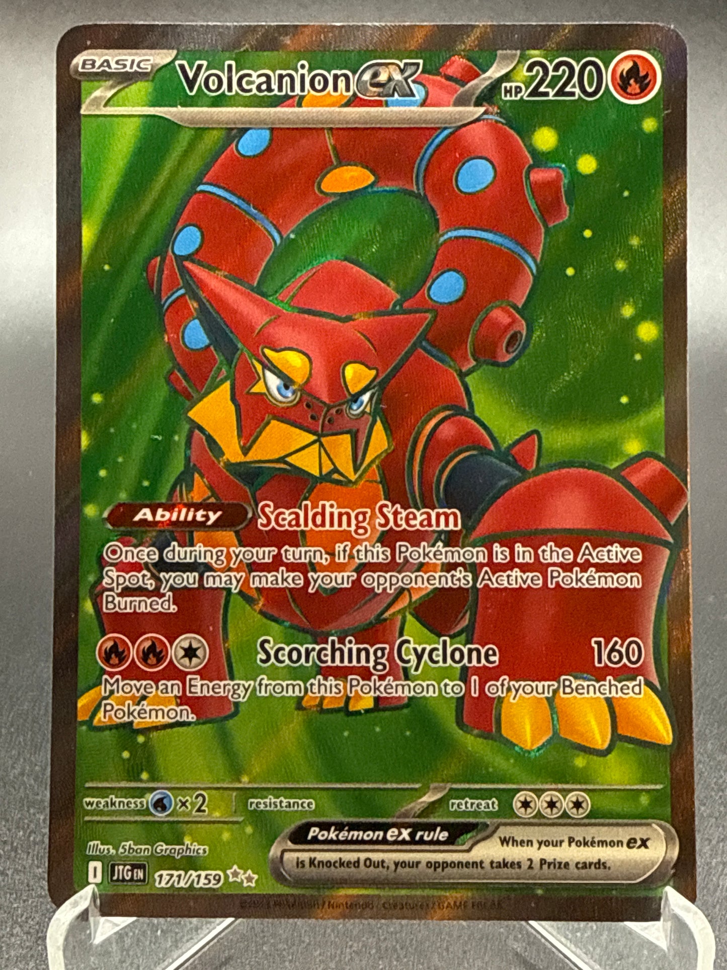 Pokémon TCG: 2025 Volcanion ex 171/159 SV: Journey Together