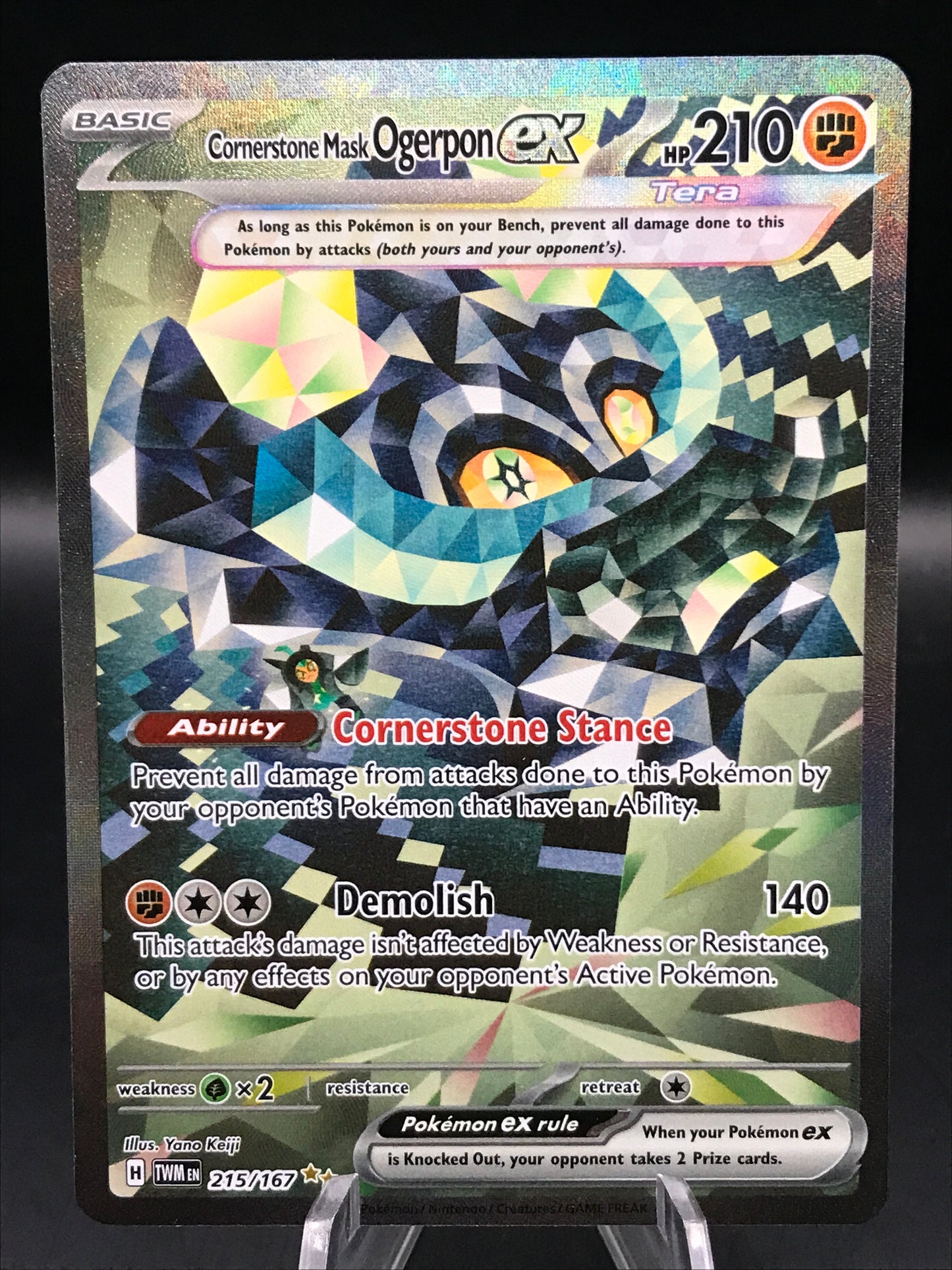 Pokemon TCG: 2024 Cornerstone Mask Ogerpon ex 215/167 S&V: Twilight Masquerade