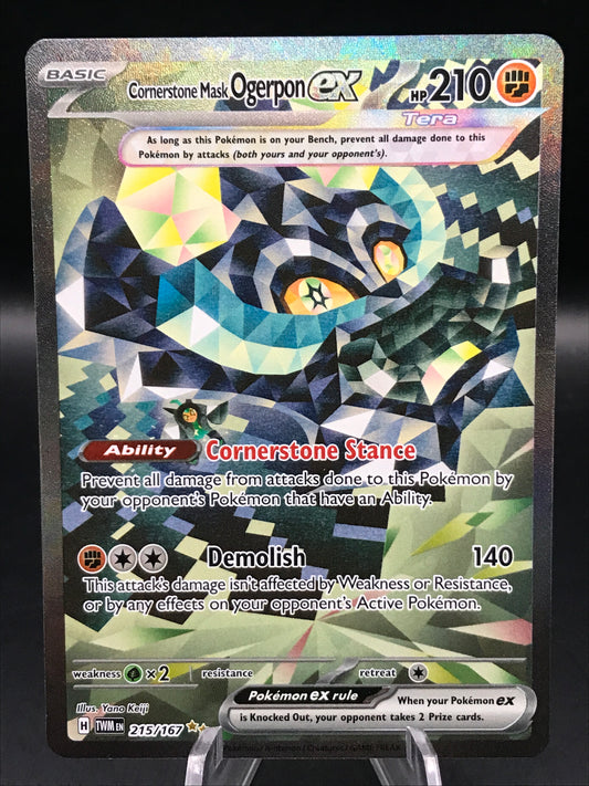 Pokemon TCG: 2024 Cornerstone Mask Ogerpon ex 215/167 S&V: Twilight Masquerade