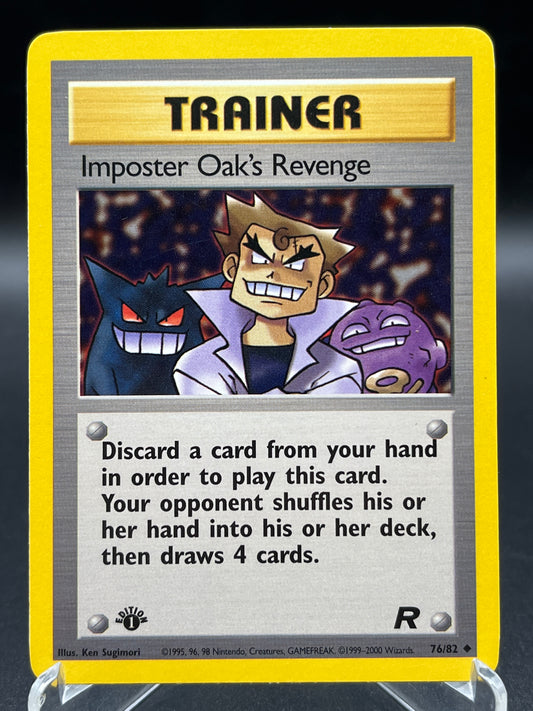 Pokémon TCG: 2000 Imposter Oak's Revenge 76/82 - 1st Edition Team Rocket