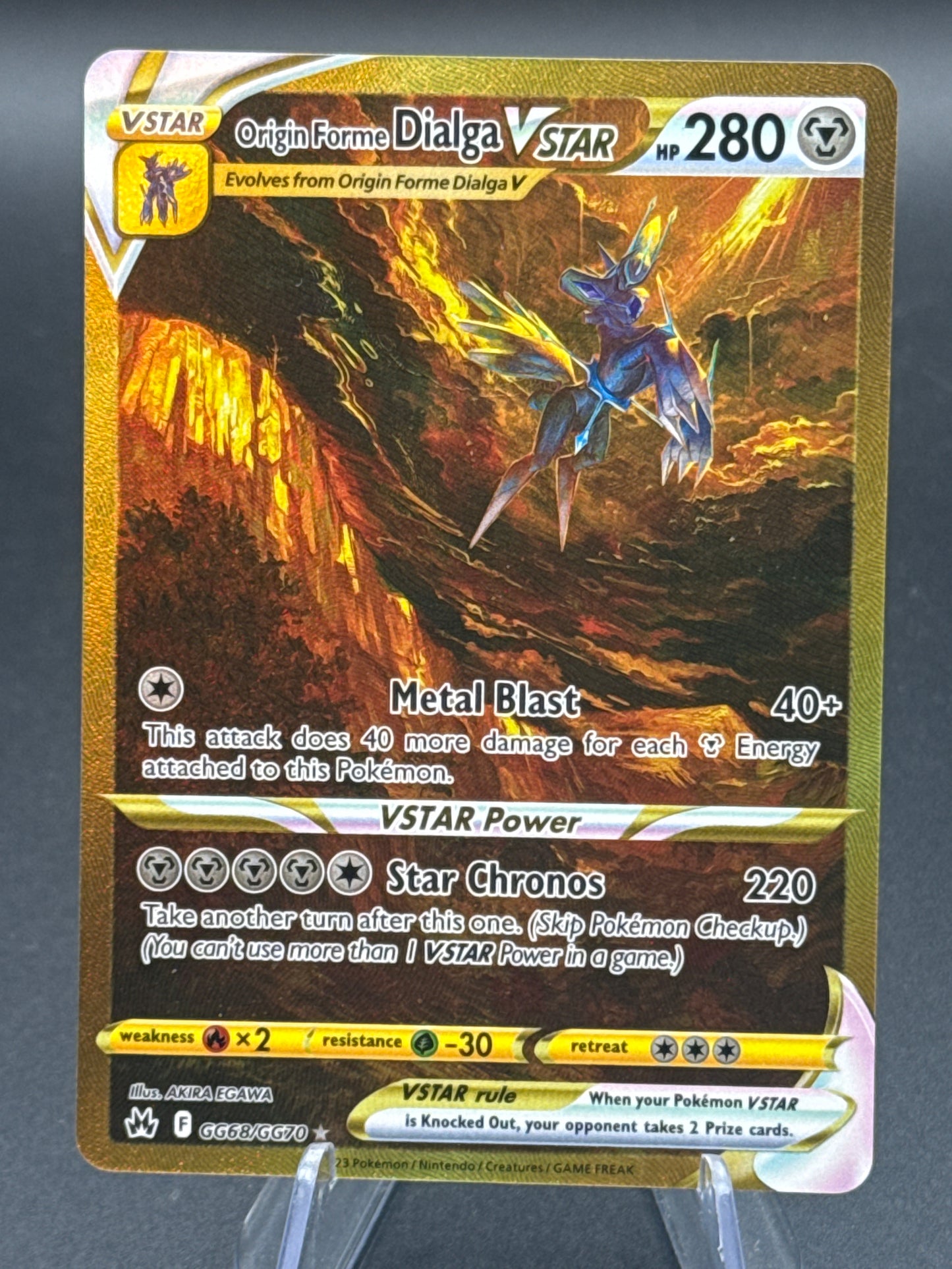 Pokémon TCG: 2023 Origin Forme Dialga Vstar GG68/GG70 SWSH: Crown Zenith Galarian Gallery