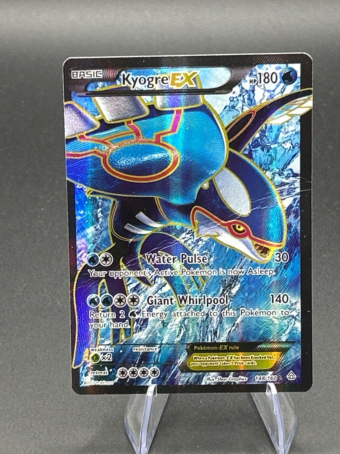 Pokémon TCG: 2015 Kyogre EX 148/160 XY Primal Clash Full Art - DMG
