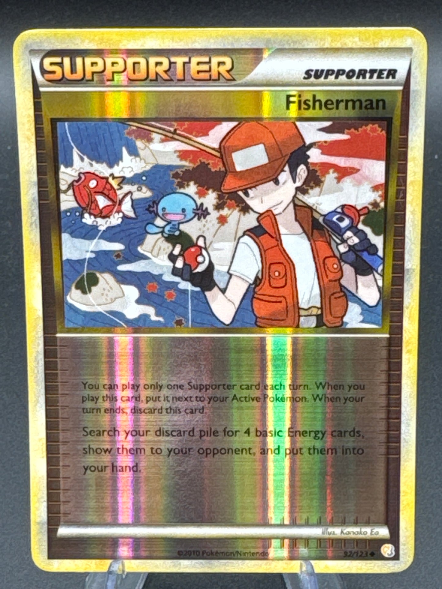 Pokémon TCG: 2010 Fisherman 92/123 - HeartGold SoulSilver Reverse Holo