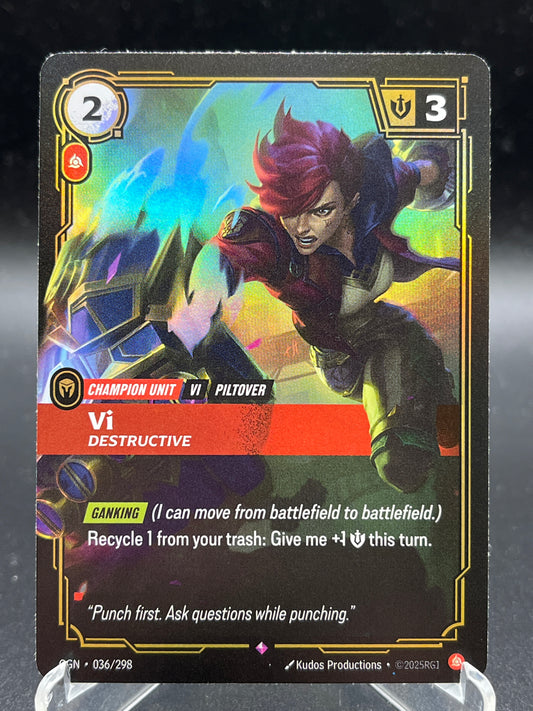 Riftbound TCG: Vi - Destructive 036/298 - Origins (OGN)