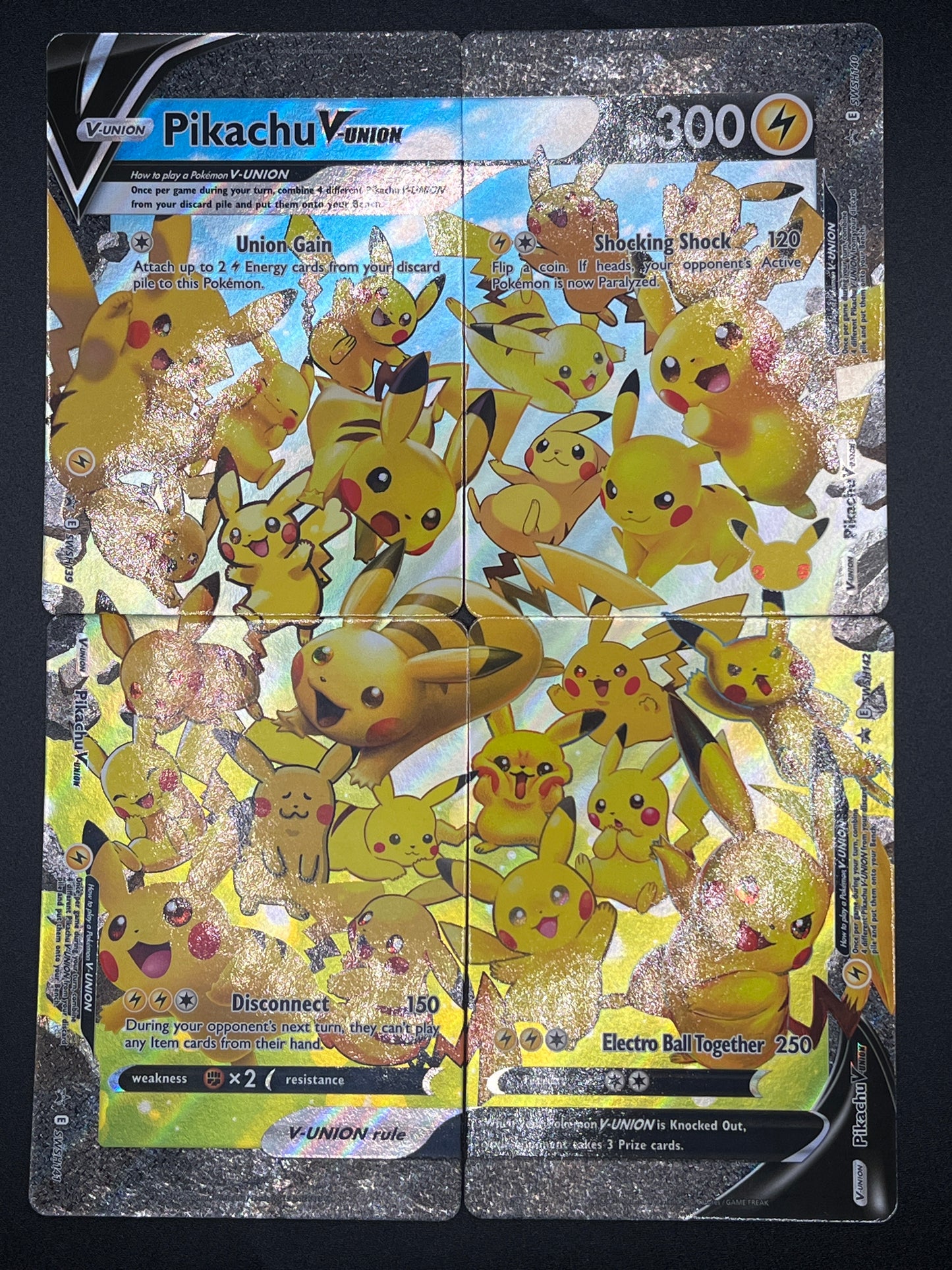 Pokémon TCG: Pikachu V-Union [Set of 4] SWSH: Sword & Shield Promo Cards