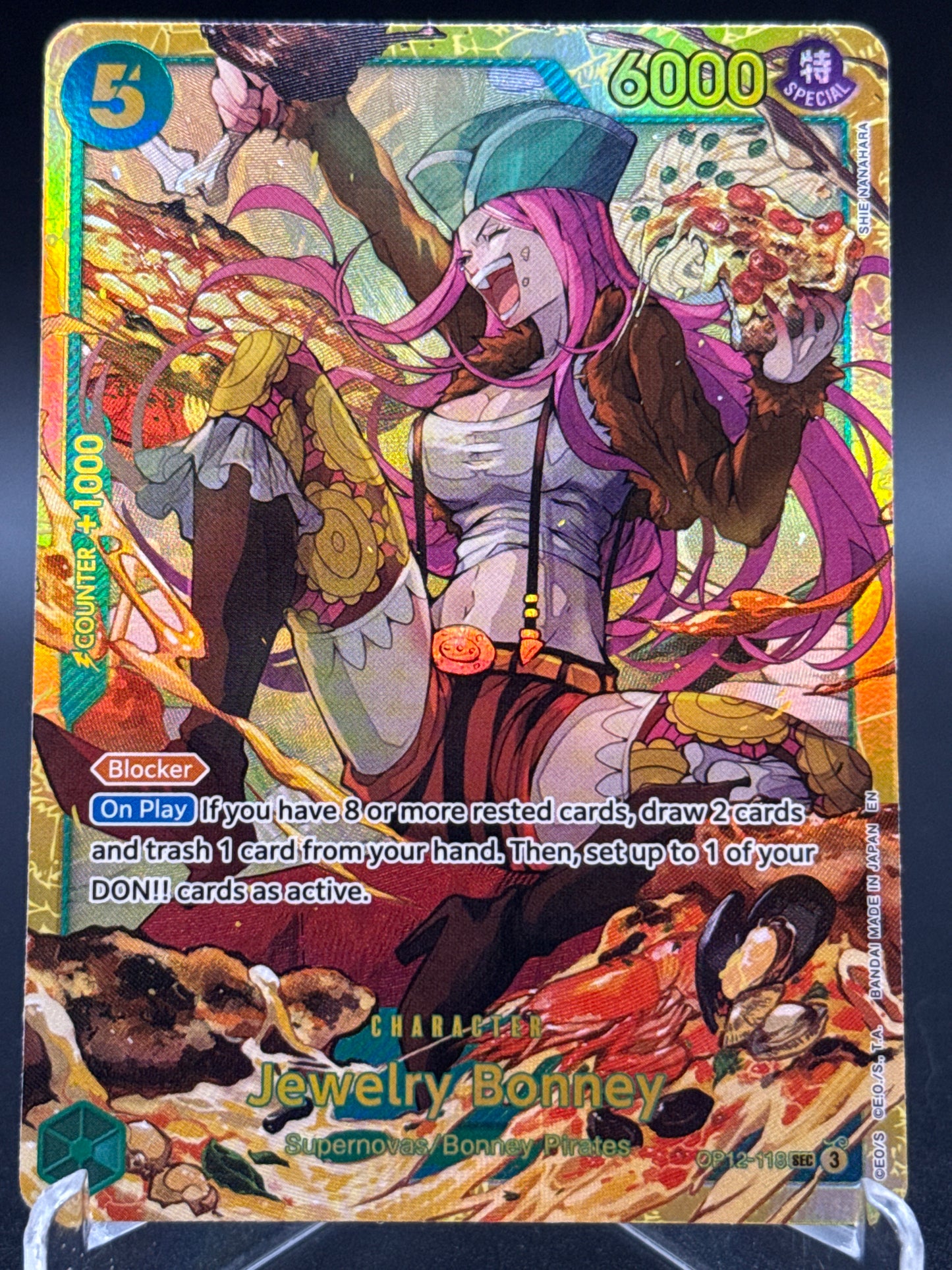 One Piece TCG: Jewelry Bonney OP12-118 SEC Legacy of the Master