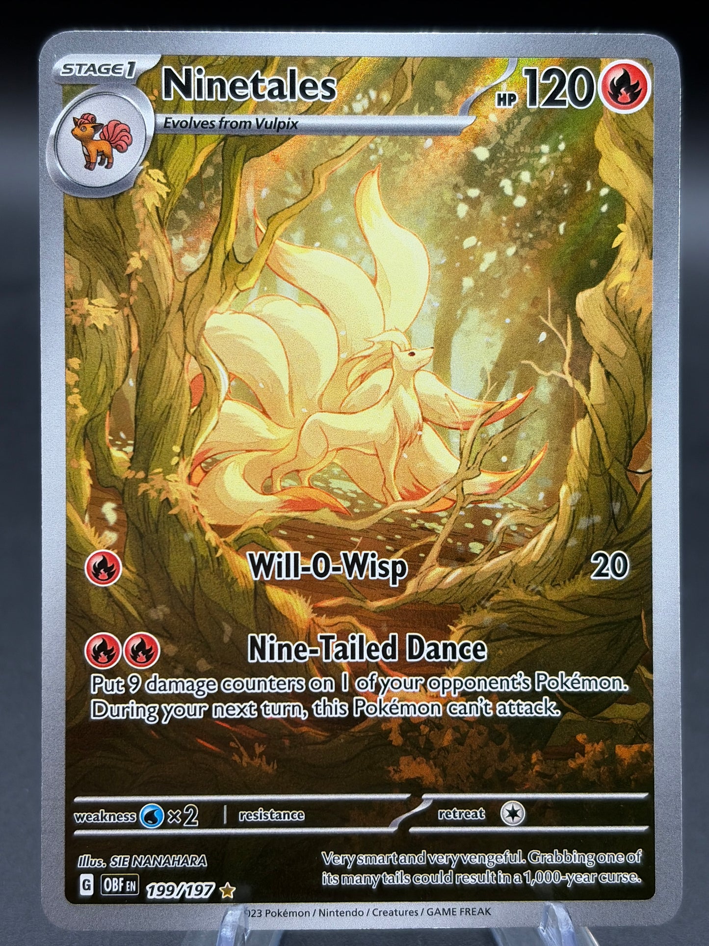 Pokémon TCG: 2023 Ninetales - 199/197 - SV: Obsidian Flames