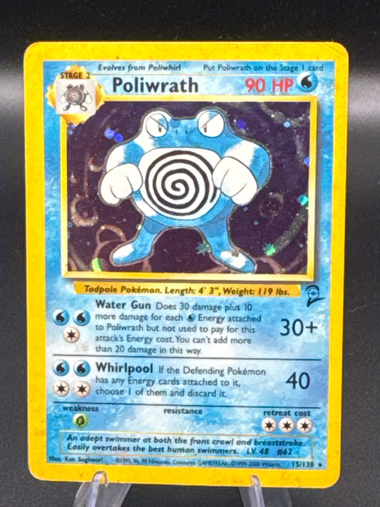 Pokémon TCG: 1999 Poliwrath - 15/130 - Base Set 2 Holo
