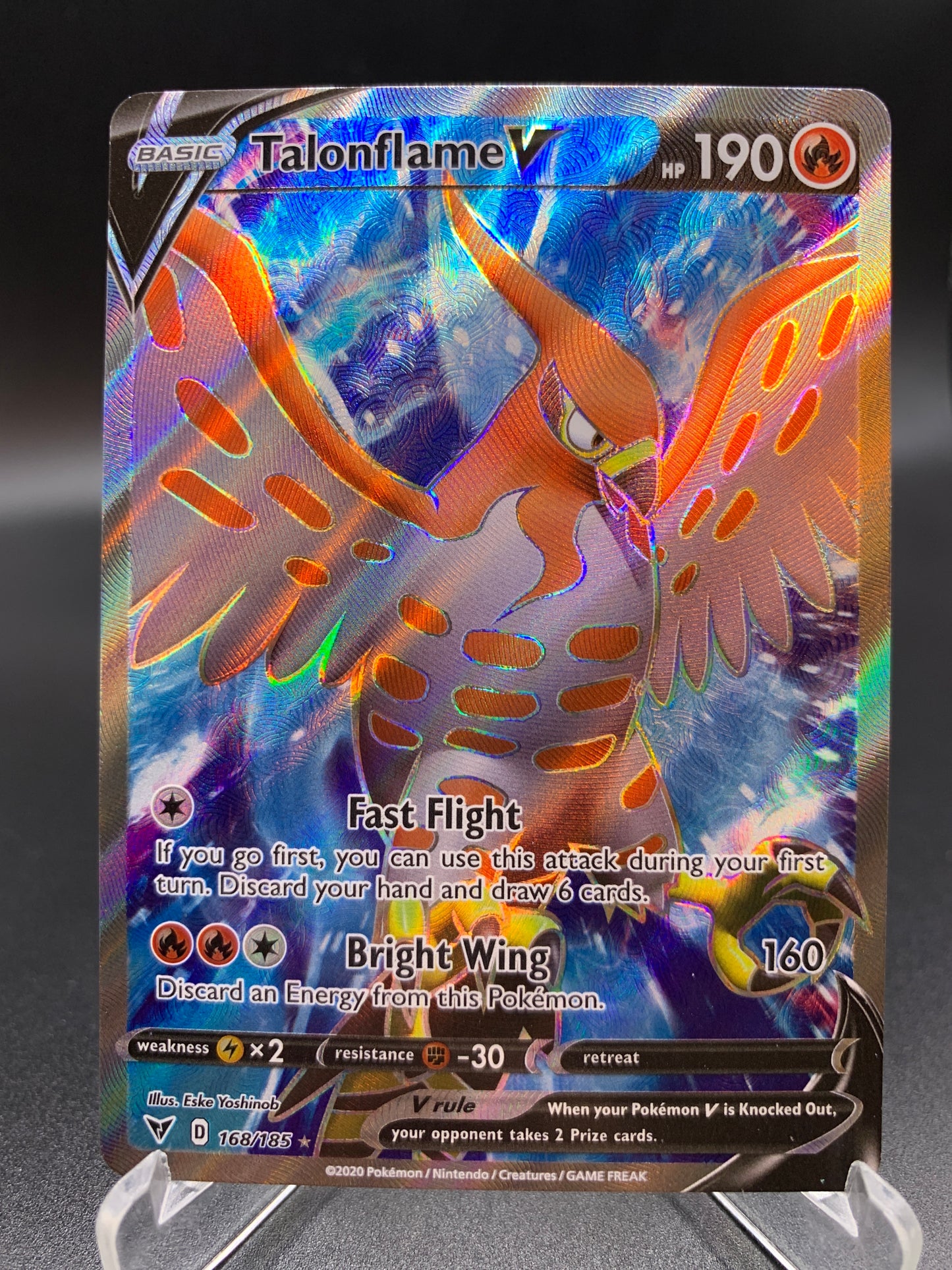 Pokémon TCG: 2020 Talonflame V 168/185 SWSH: Vivid Voltage