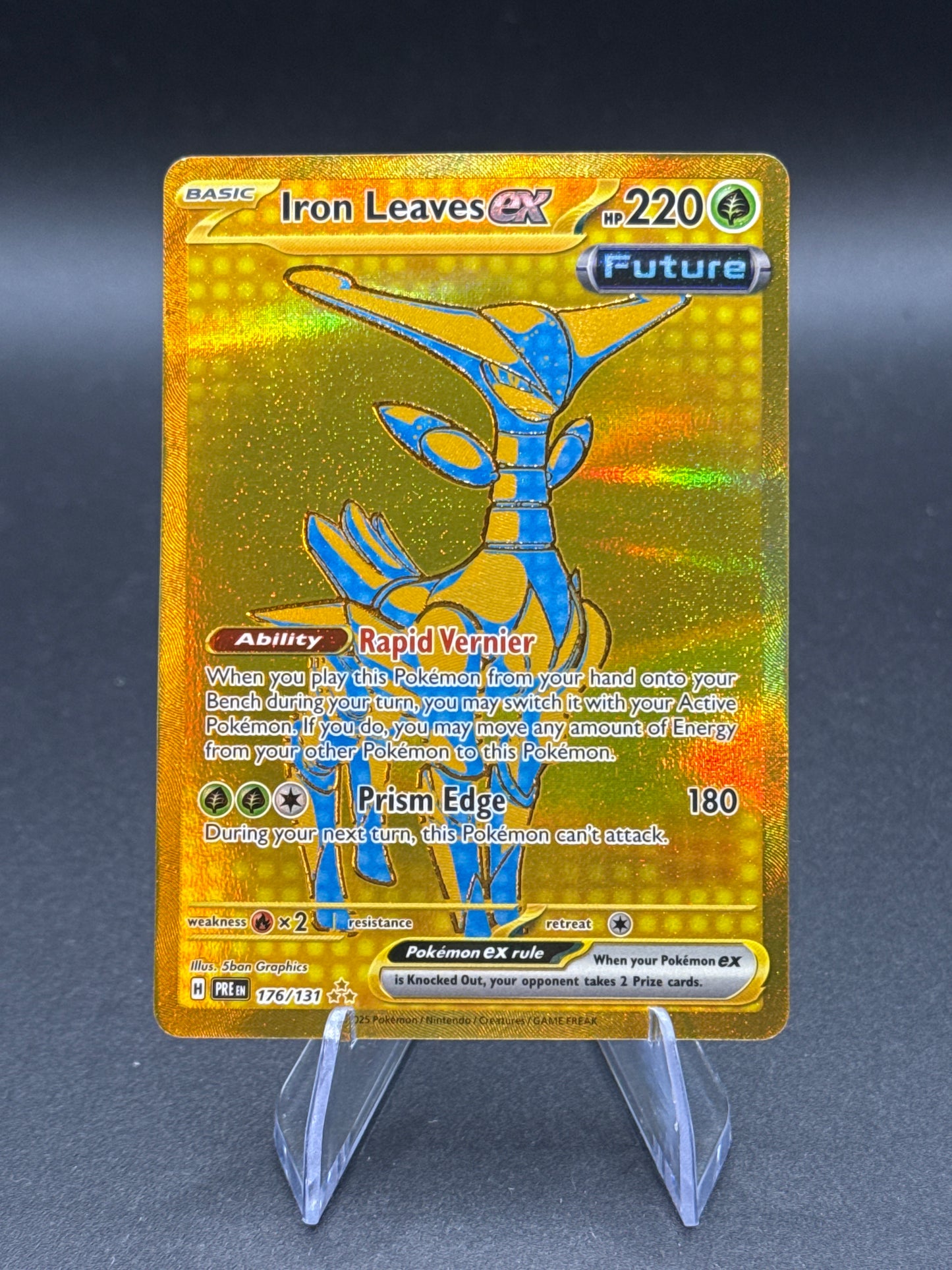 Pokémon TCG: 2025 Iron Leaves ex - 176/131 - S&V: Prismatic Evolutions