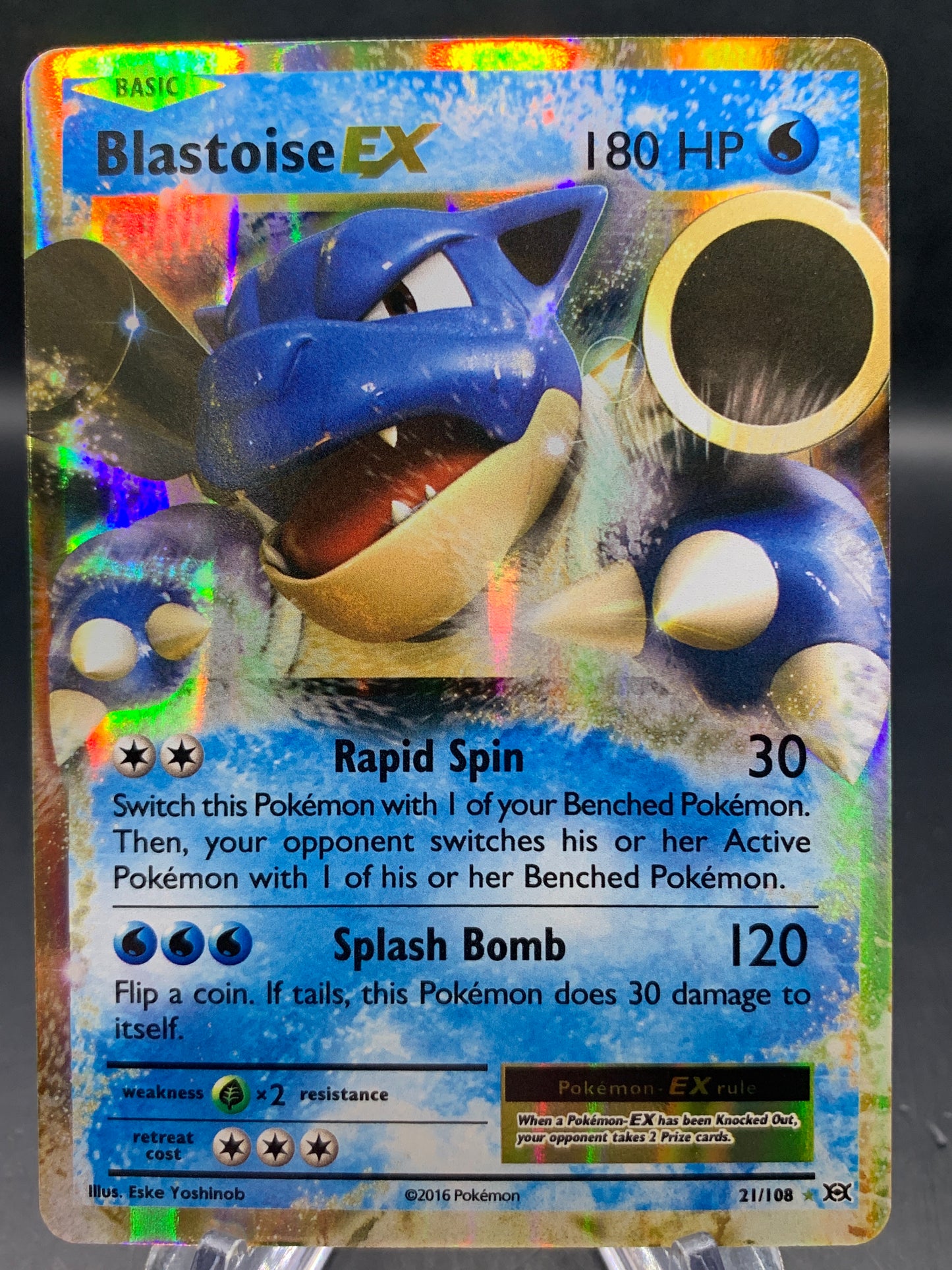 Pokémon TCG 2016 Blastoise EX - 21/108 - XY: Evolutions