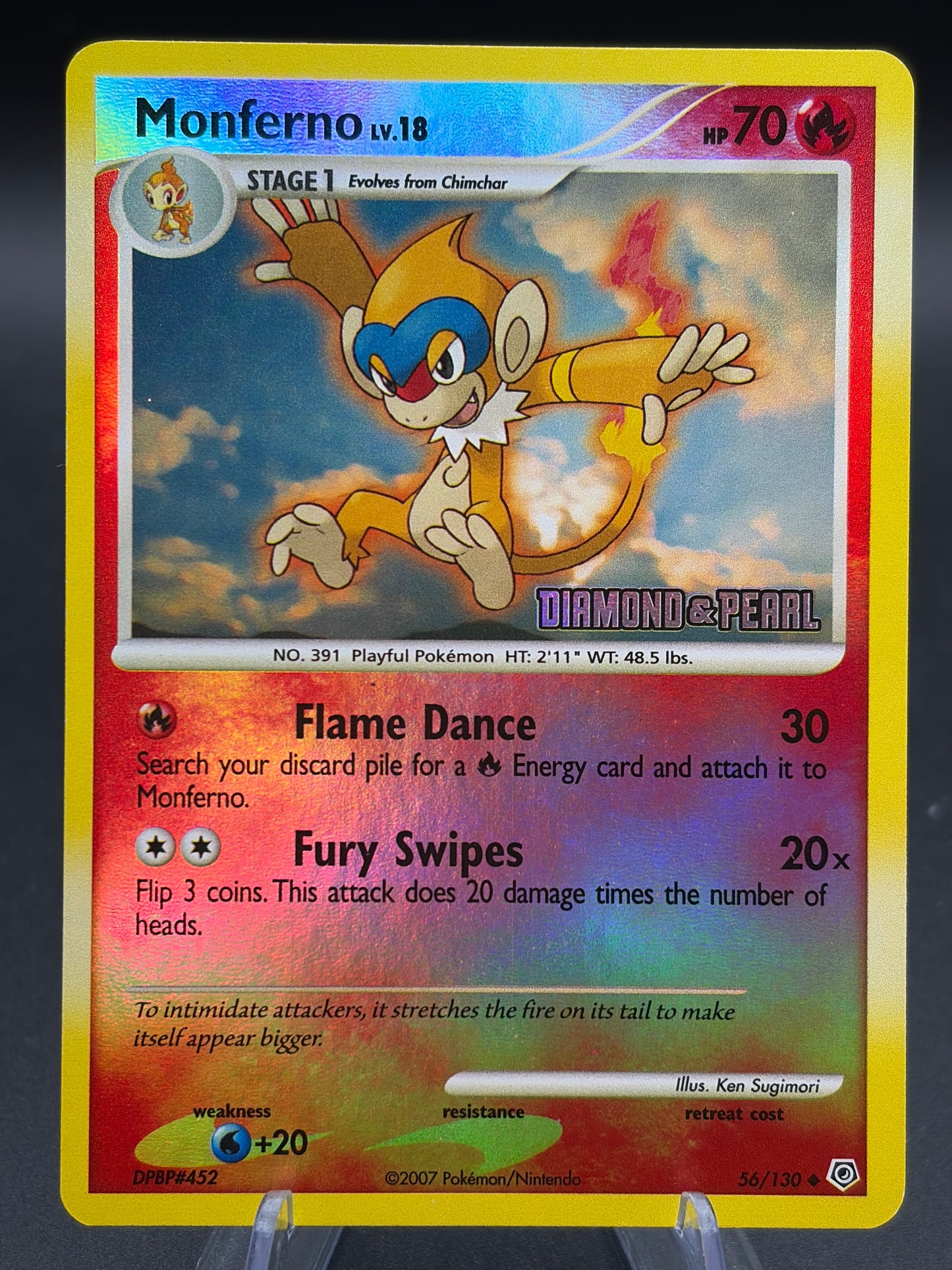 Pokémon TCG: 2007 Monferno 56/130 [Diamond & Pearl] - Burger King Promos