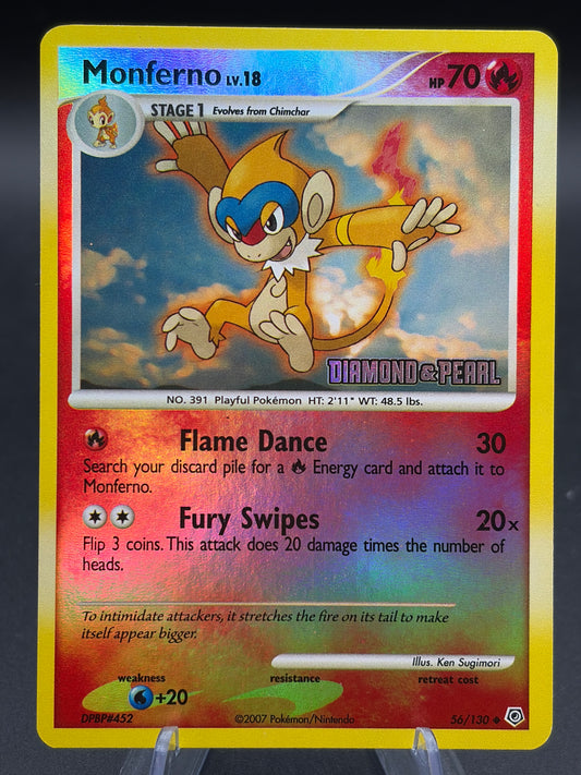 Pokémon TCG: 2007 Monferno 56/130 [Diamond & Pearl] - Burger King Promos