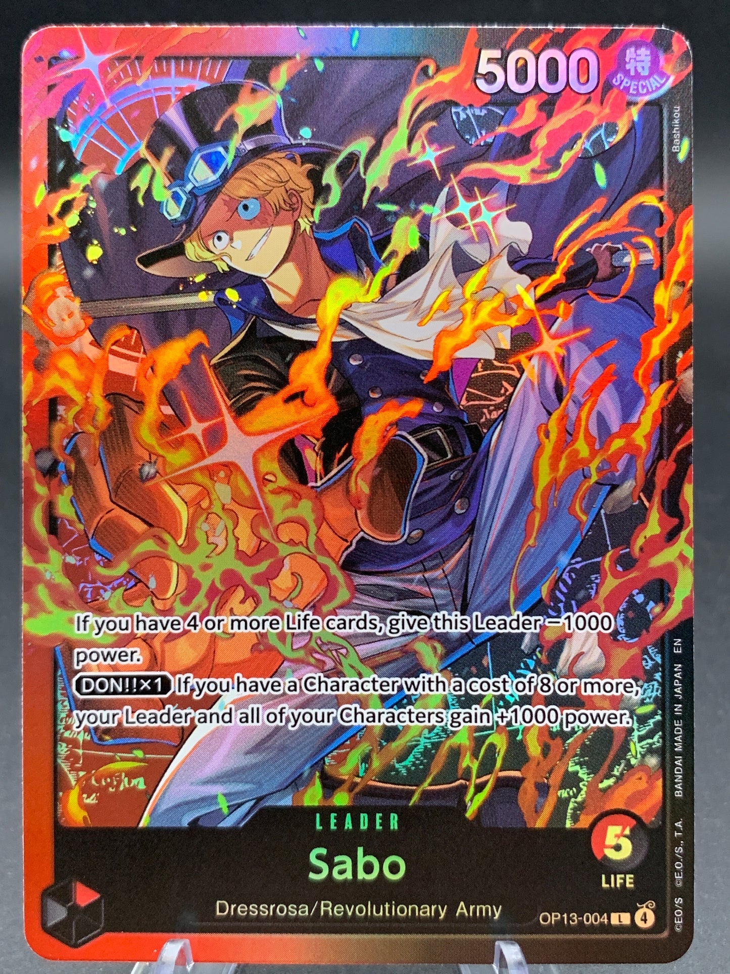One Piece TCG: Sabo (OP13-004) - Starter Deck 35: RED/BLACK Sabo (ST-35)