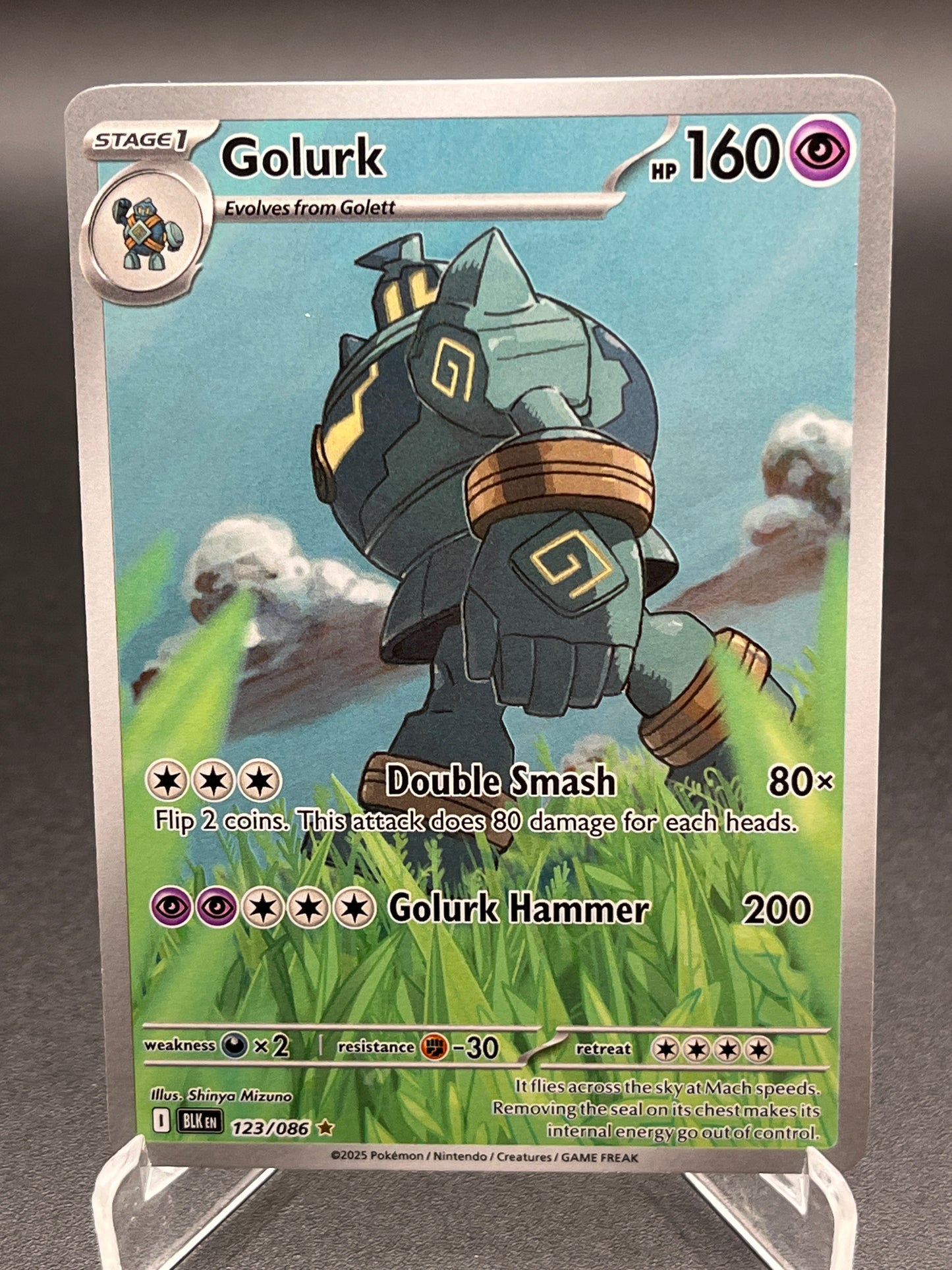 Pokémon TCG: 2025 Golurk 123/086 SV: Black Bolt