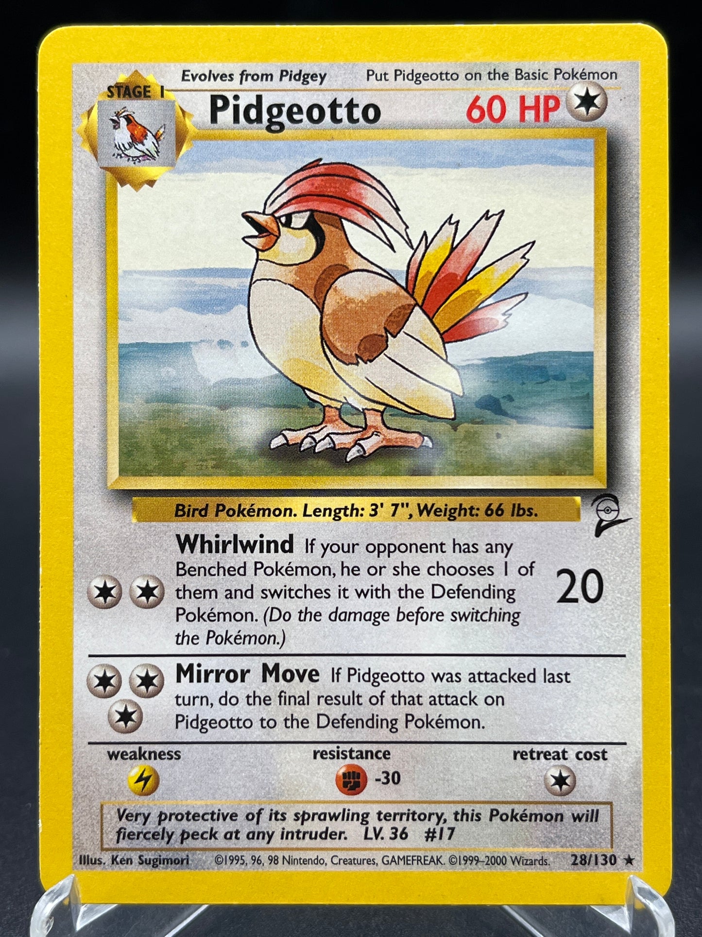 Pokémon TCG: 2000 Pidgeotto - 28/130 - Base Set 2