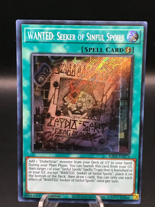 Yu-Gi-Oh! Wanted: Seeker of Sinful Spoils - Quarter Century Bonanza RA03-EN074