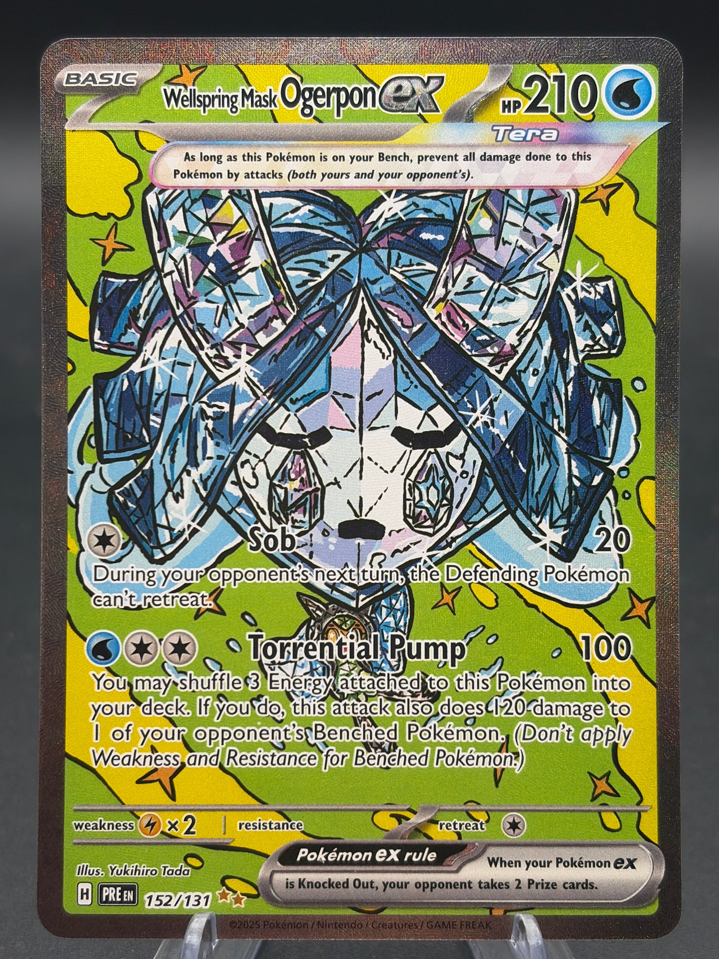 Pokémon TCG: 2024 Wellspring Mask Ogerpon ex 152/131 SV: Prismatic Evolutions Alt Art
