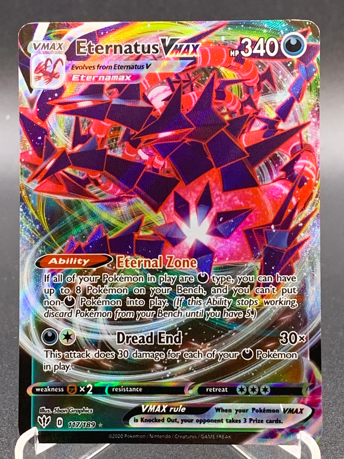 Pokémon TCG: 2020 Eternatus Vmax 117/189 SWSH: Darkness Ablaze