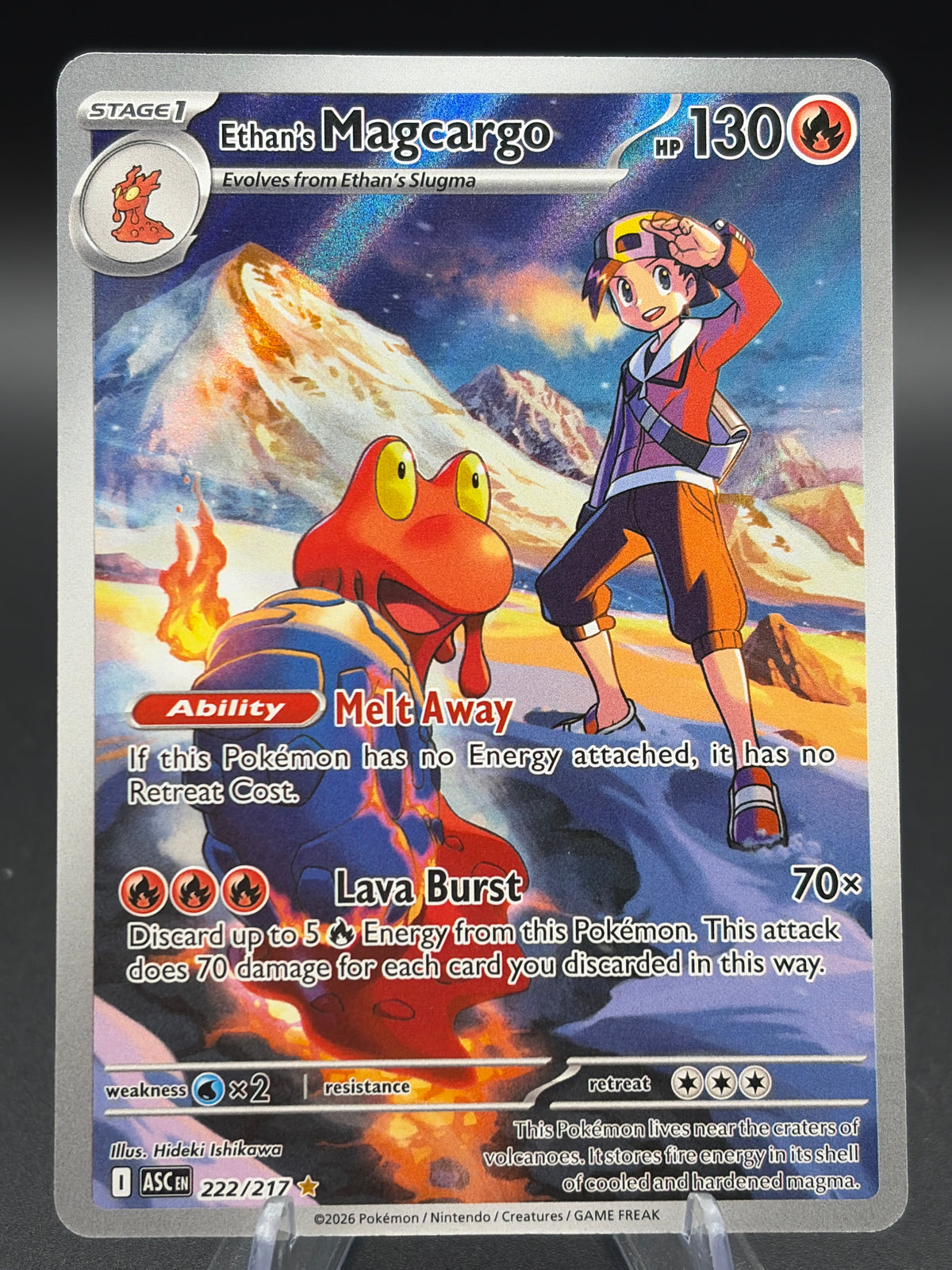 Pokémon TCG: 2026 Ethan's Magcargo - 222/217 - ME: Ascended Heroes