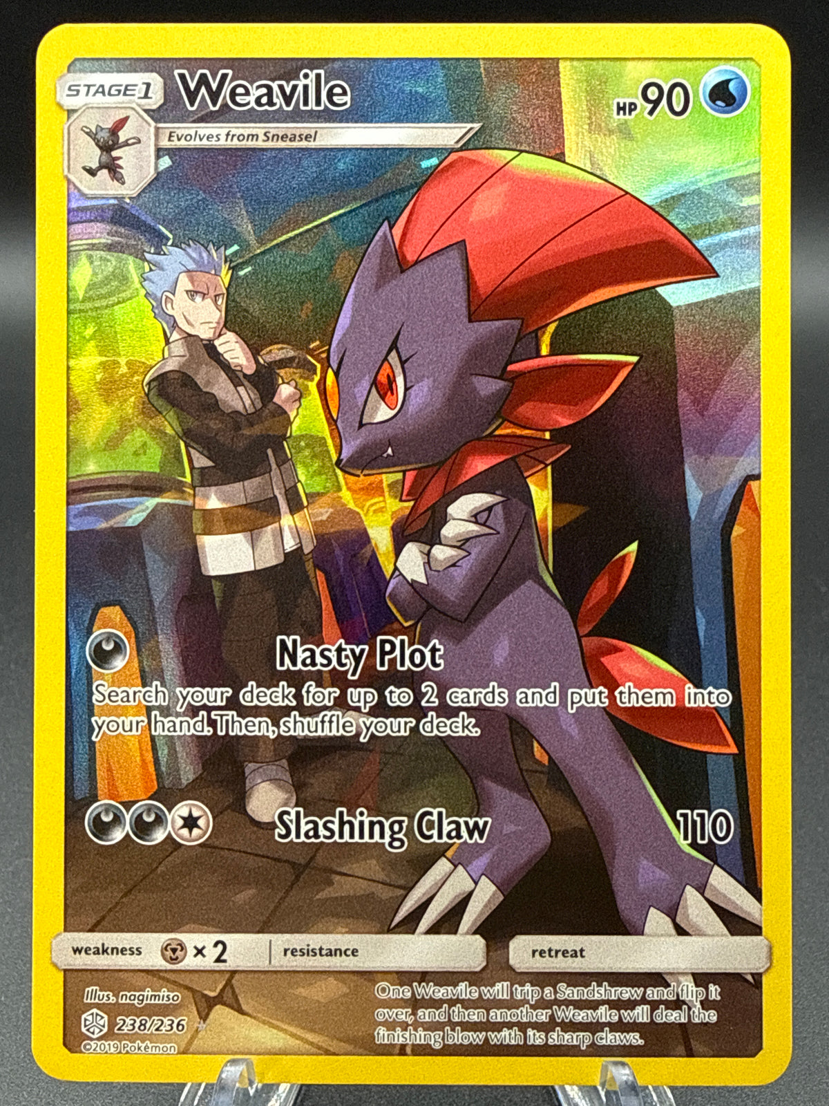 Pokémon TCG: 2019 Weavile - 238/236 - S&M: Cosmic Eclipse