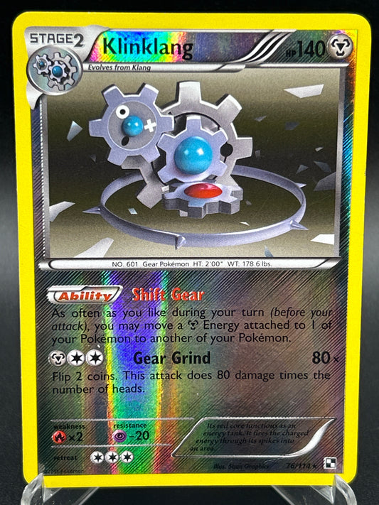 Pokémon TCG: 2011 Klinklang 76/114 BW: Black and White Base Set Reverse-Holo