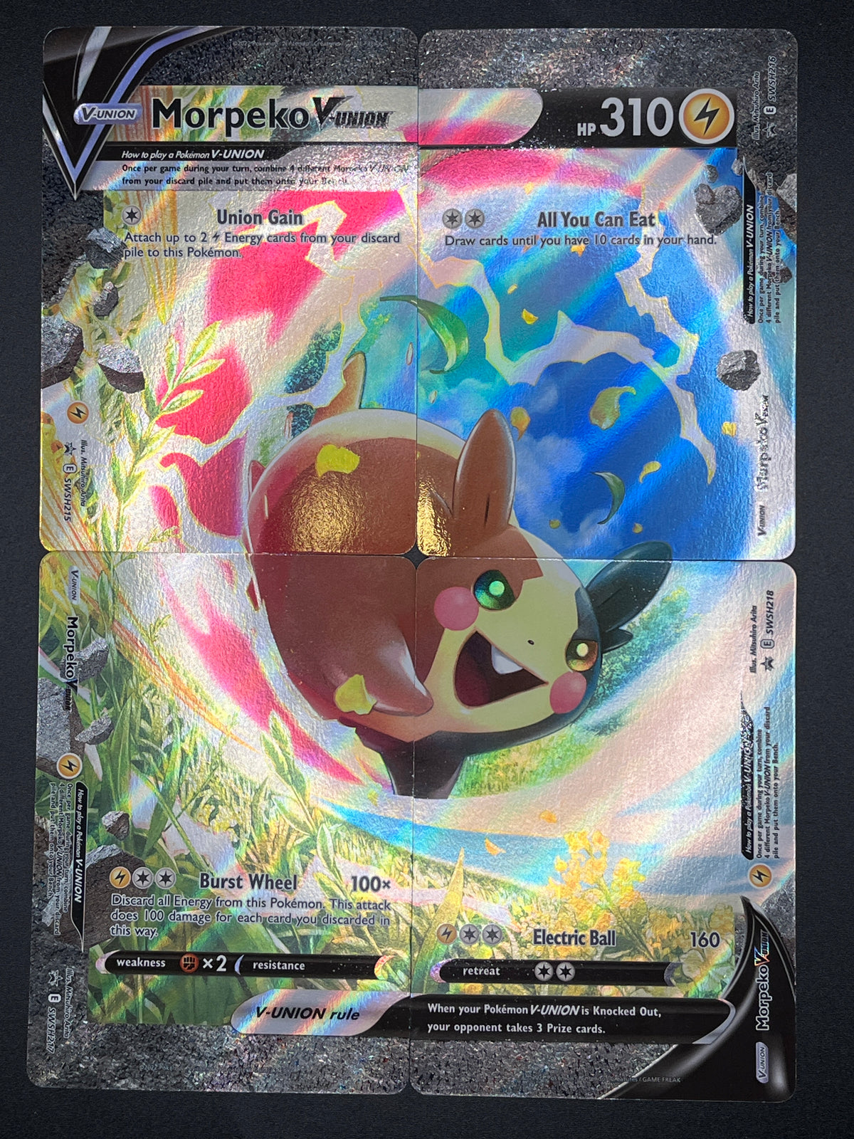 Pokémon TCG: 2022 - Morpeko V-Union - [Set of 4] - SWSH: Sword & Shield Promo Cards