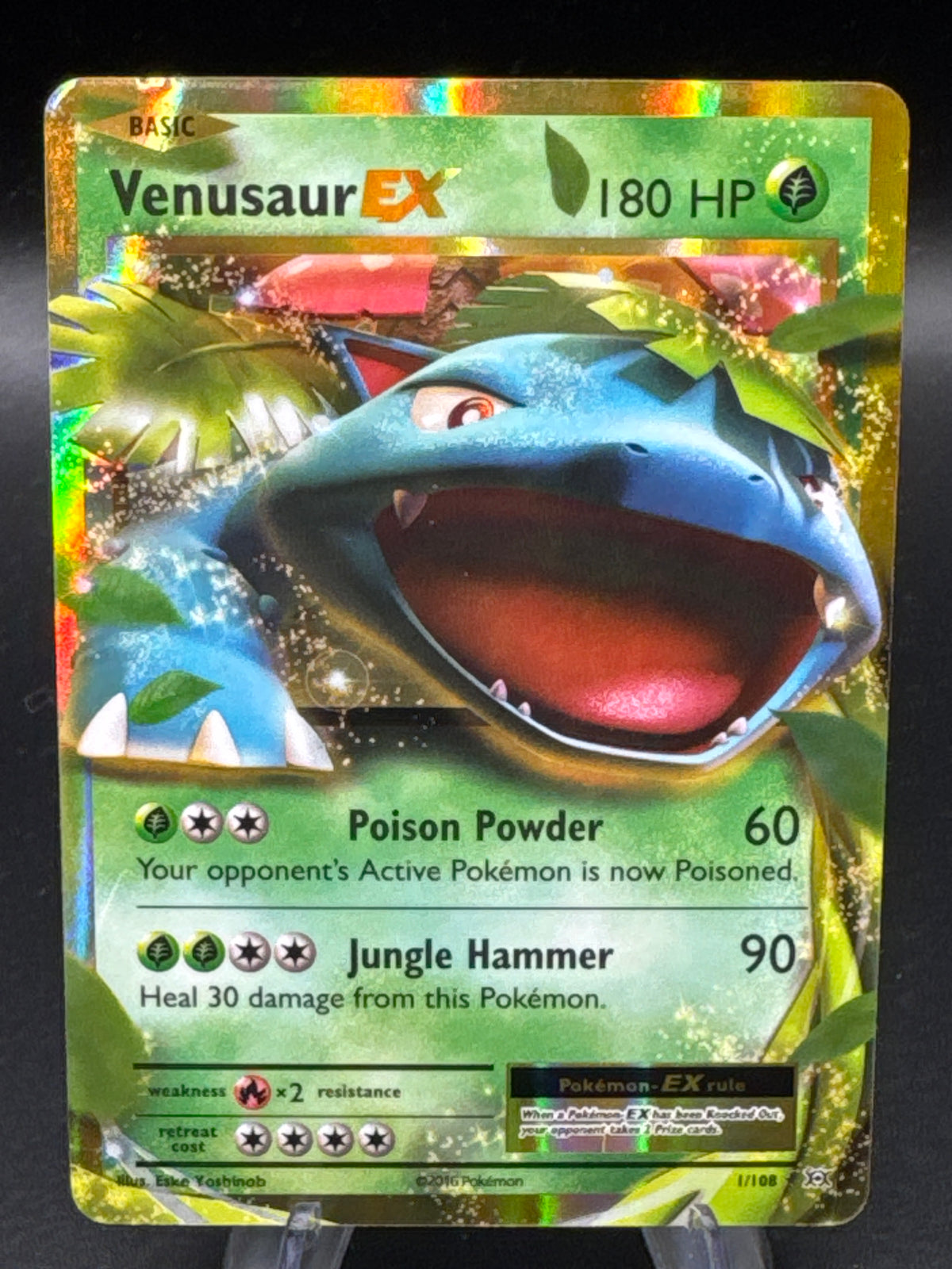 Pokémon TCG: 2016 Venusaur EX 1/108 - XY Evolutions (EVO)