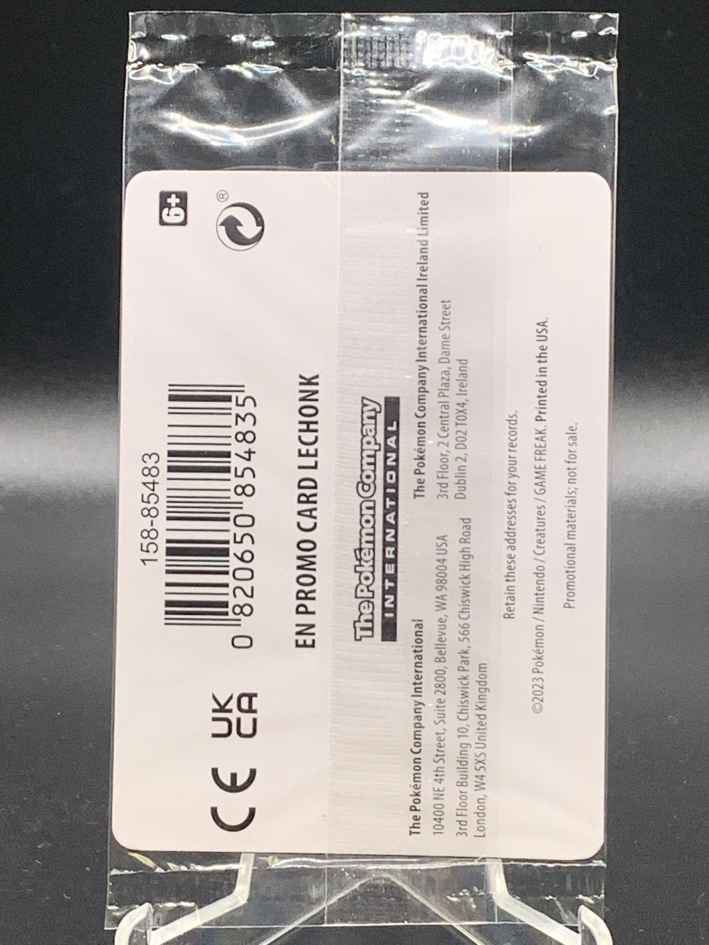 Pokemon TCG: 2023 Lechonk 156/198 Scarlet & Violet BestBuy Promo Sealed