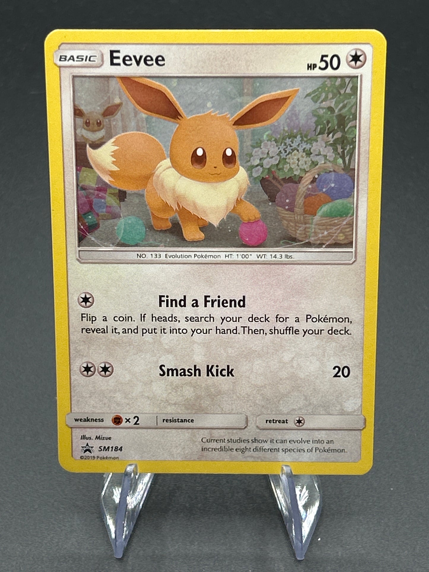 Pokémon TCG: 2019 Eevee - SM184 (Cosmos Holo) - SM Promos