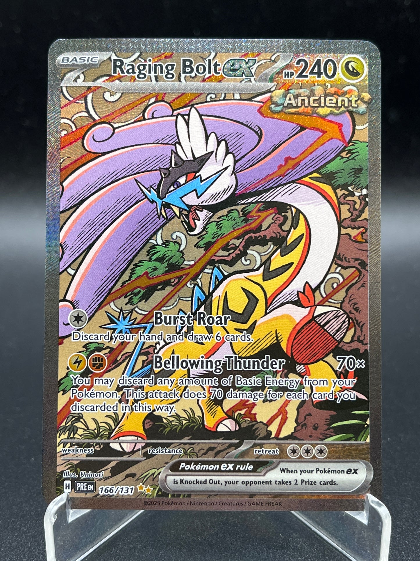 Pokémon TCG: 2025 Raging Bolt ex 166/131 SV: Prismatic Evolutions