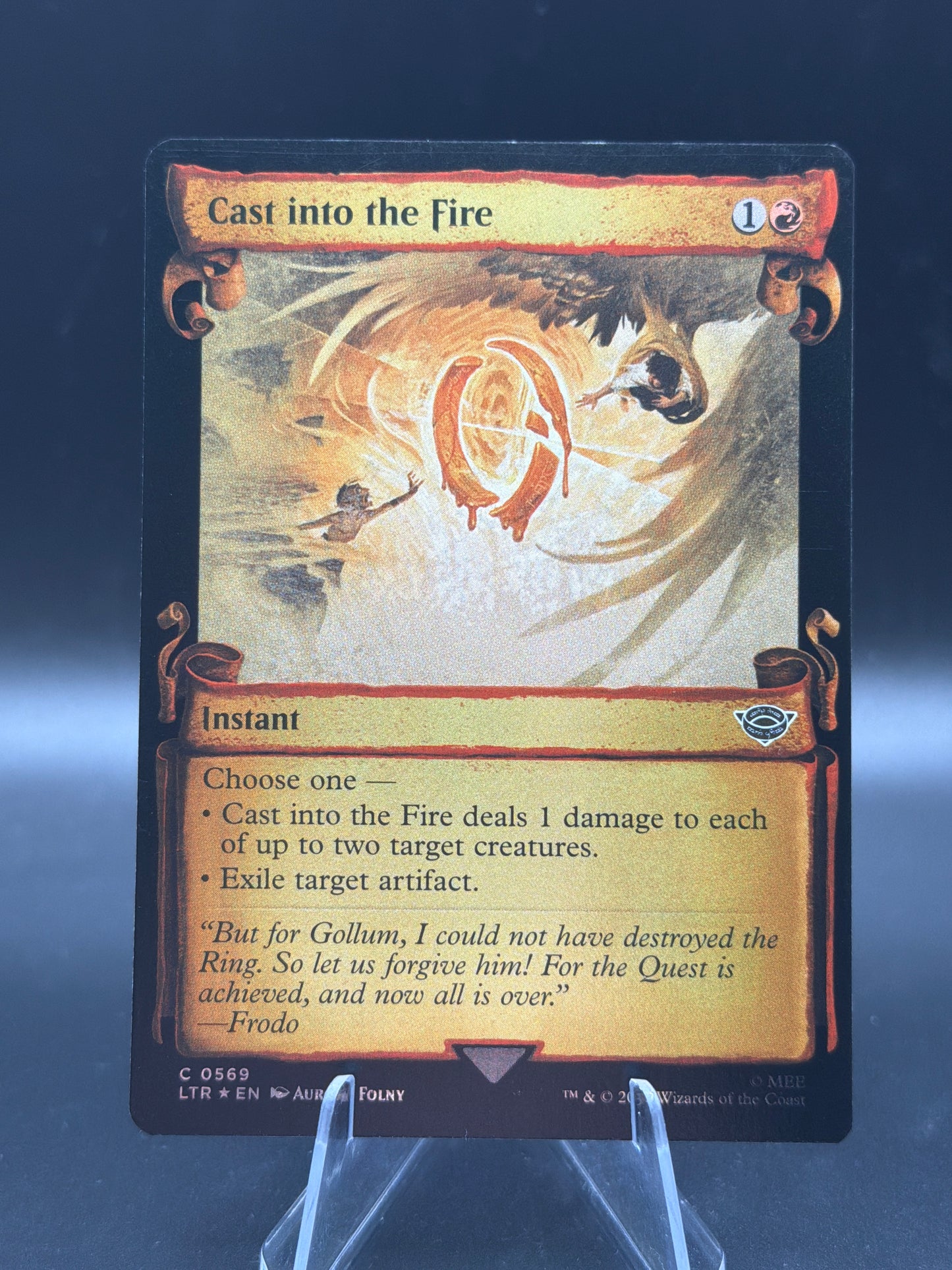 MTG TCG: 2023 Cast into the Fire (Showcase Scrolls) - Universes Beyond: The Lord of the Rings: Tales of Middle-earth (LTR)