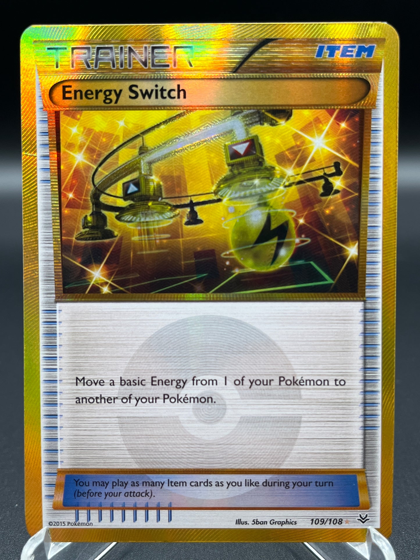 Pokémon TCG: 2015 Energy Switch 109/108 XY Roaring Skies Gold