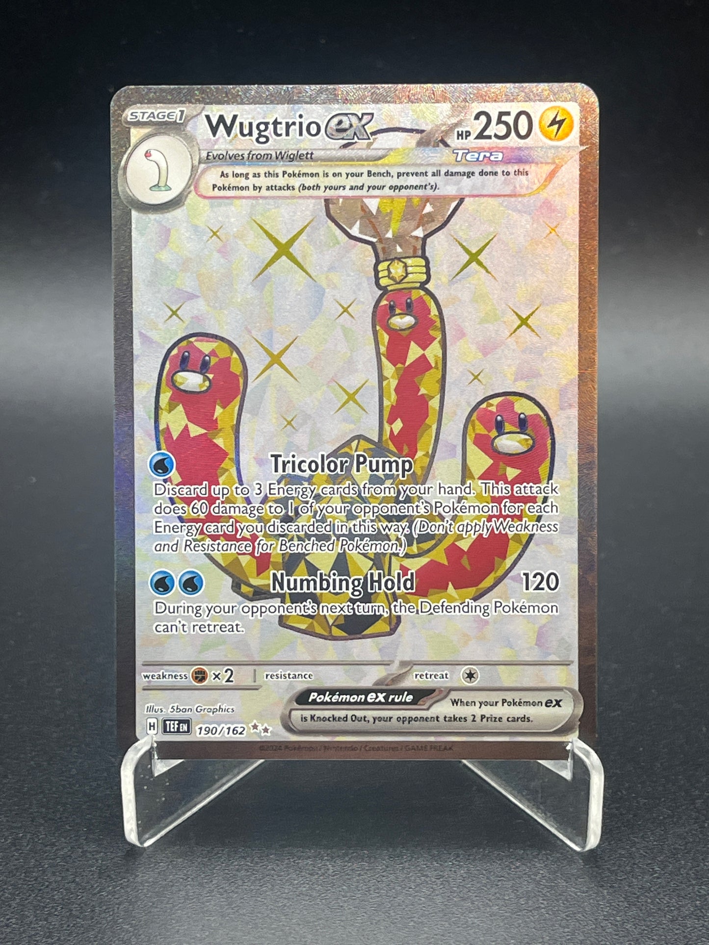 Pokémon TCG: 2024 Wugtrio ex 190/162 SV: Temporal Forces