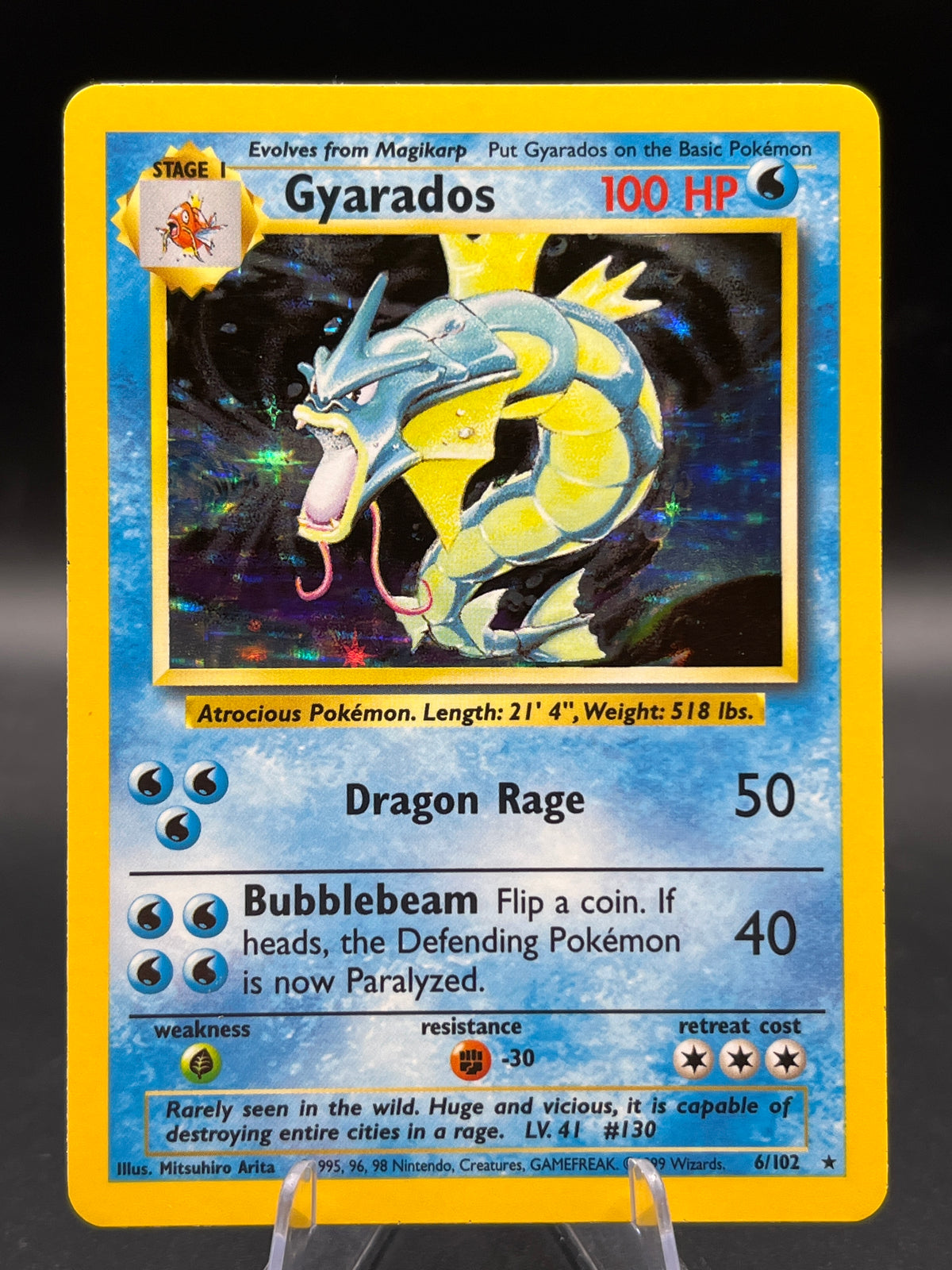 Pokémon TCG: 1999 Gyarados 6/102 - Base Set