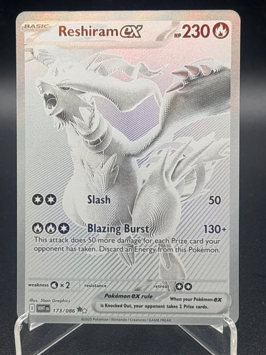Pokemon TCG 2025: Reshiram EX 173/086 SV: White Flare (WHT)