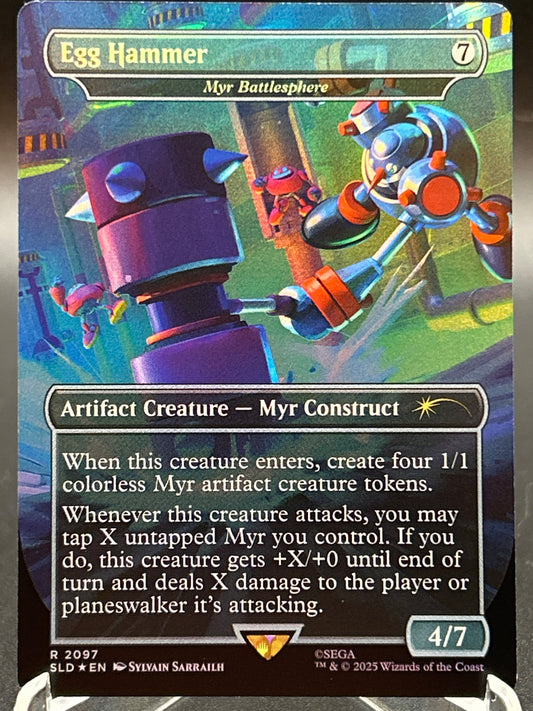 MTG TCG: Egg Hammer (Rainbow Foil) R 2097 SLD: Secret Lair Drop Series (Secret Lair x Sonic)