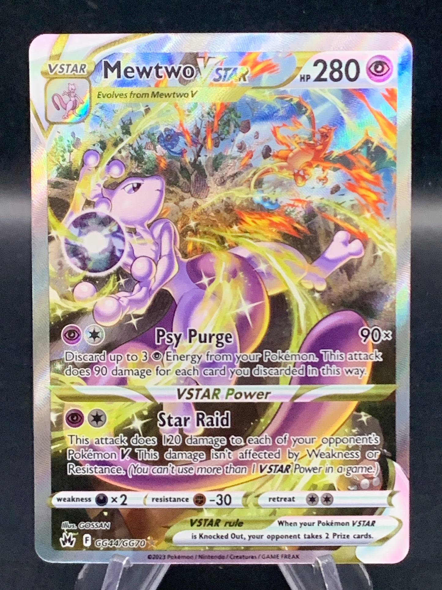 Pokémon TCG: 2023 Mewtwo VSTAR GG44/GG70 SWSH: Crown Zenith Galarian Gallery