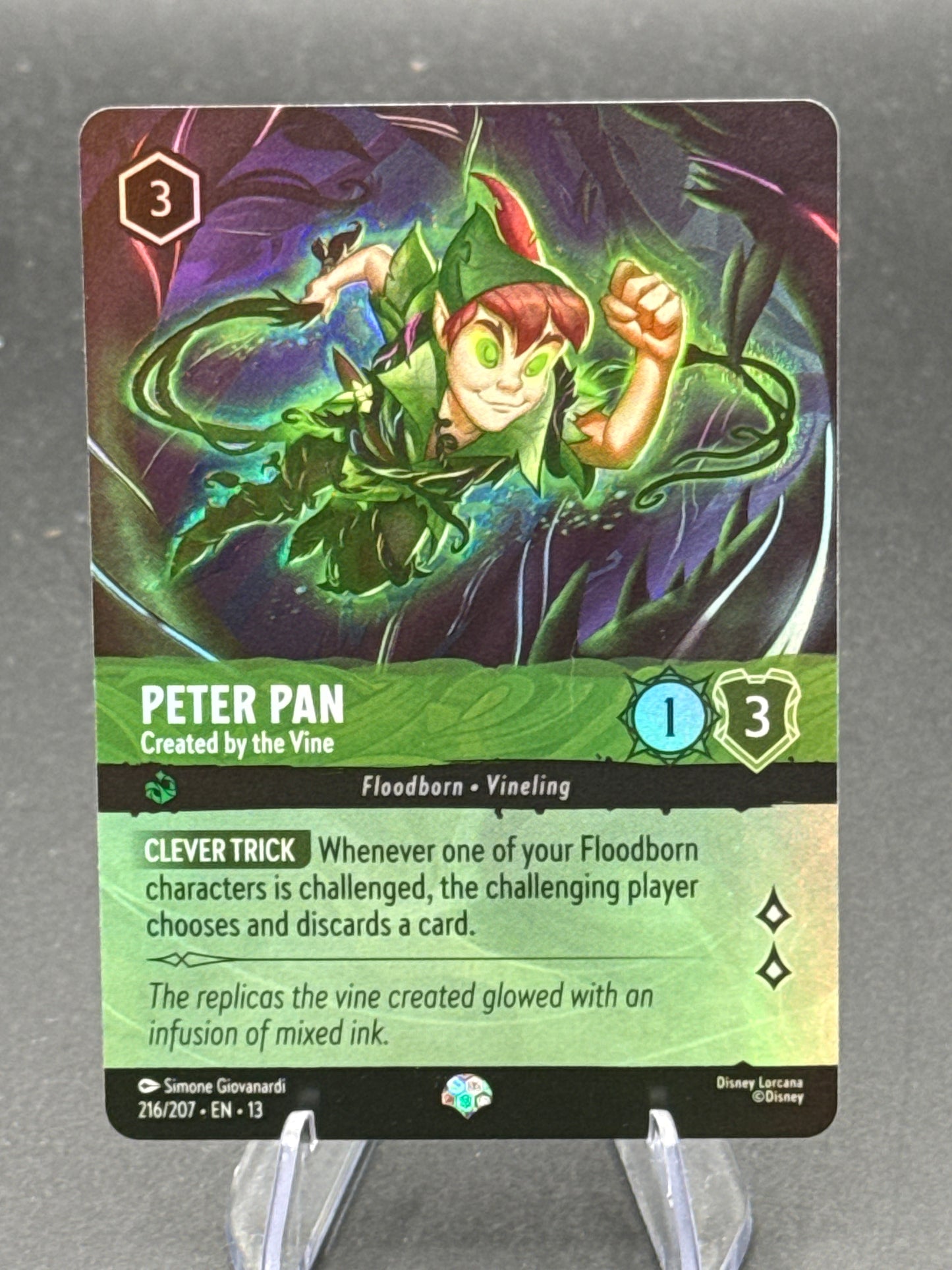 Lorcana TCG: Peter Pan 216/207 - Created by the Vine - Attack of the Vine!