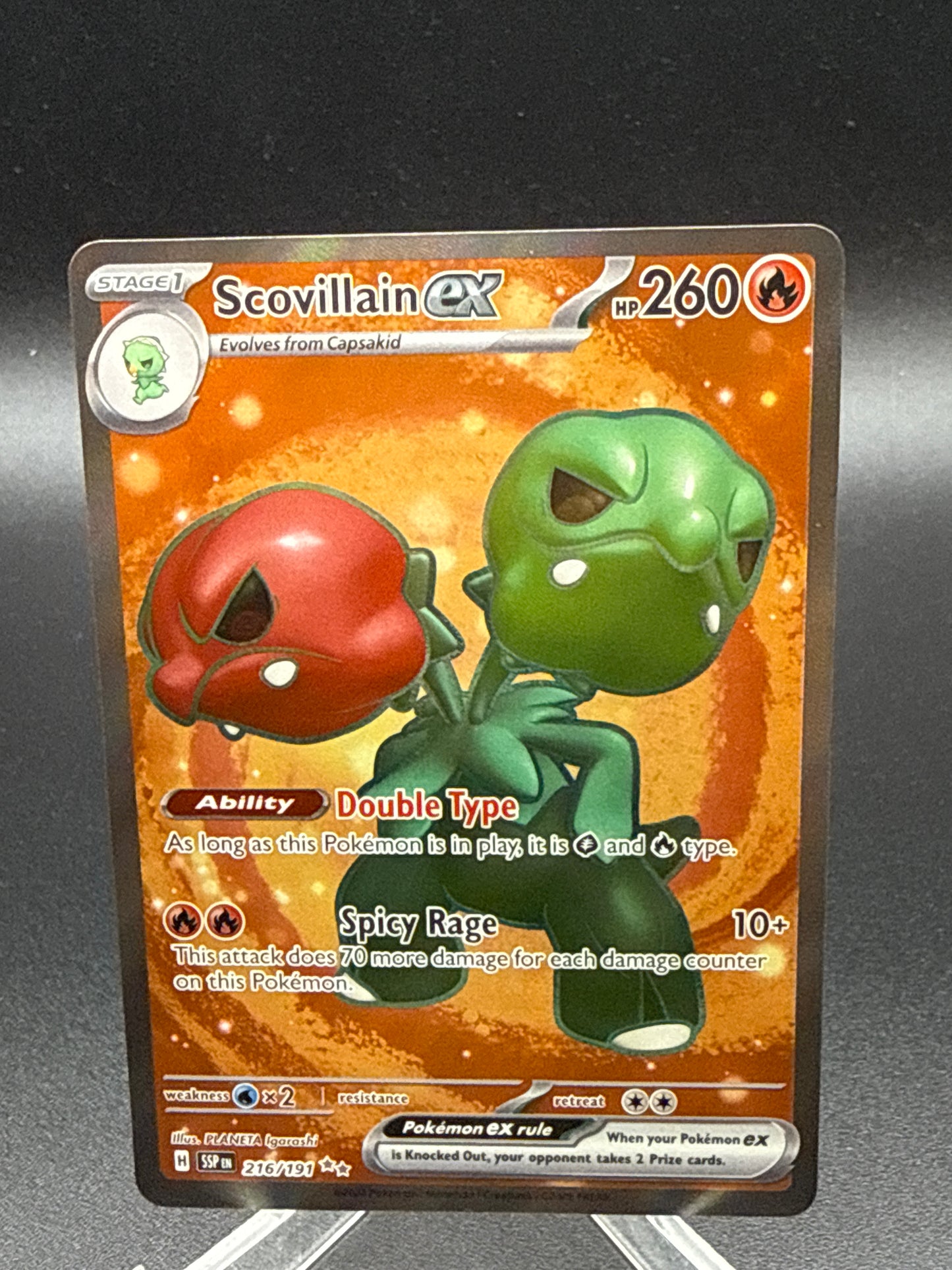 Pokémon TCG: 2024 Scovillain ex - 216/191 - SV: Surging Sparks