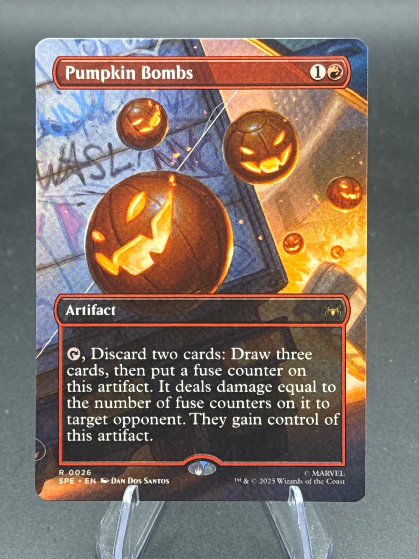 MTG TCG:  Pumpkin Bombs (Borderless) R 0026 - Marvel's Spider-Man: Eternal-Legal