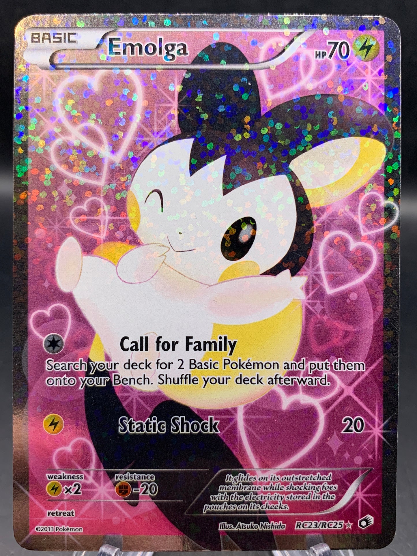 Pokémon TCG: 2013 Emolga - RC23/RC25 - BW: Legendary Treasures Radiant Collection