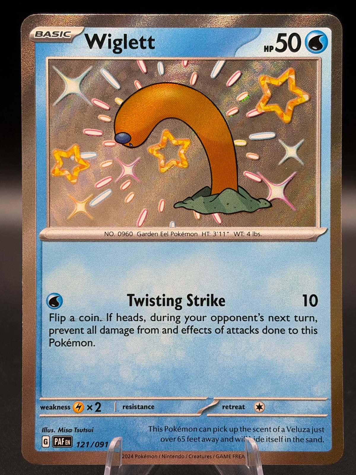 Pokémon TCG: 2024 Wiglett - 121/091 - SV: Paldean Fates Baby Shiny