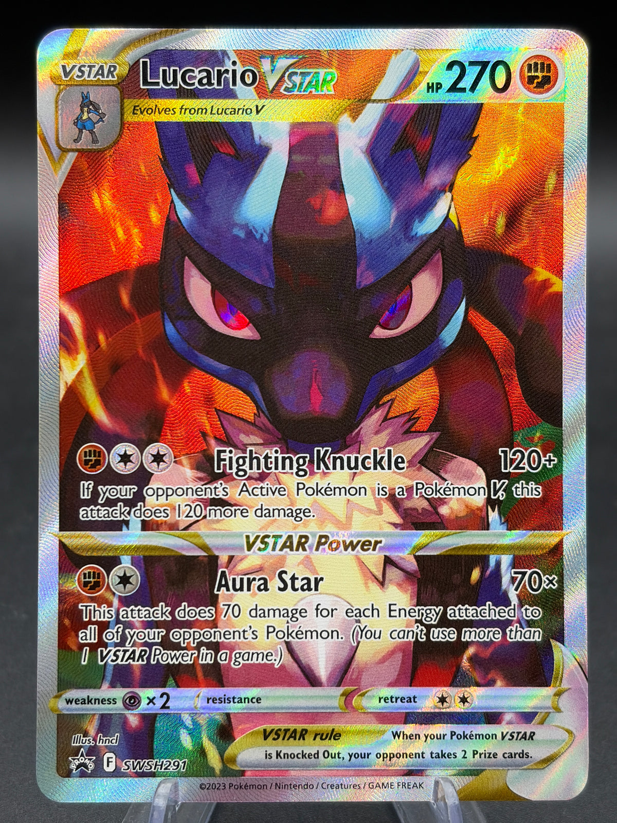 Pokémon TCG: 2023 Lucario VSTAR - SWSH291 - SWSH: Sword & Shield Promo